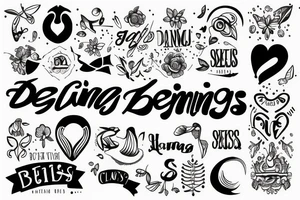 Text “dias buenos” tattoo idea