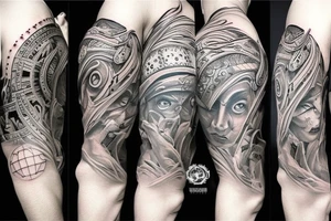Warrior sleeve tattoo idea