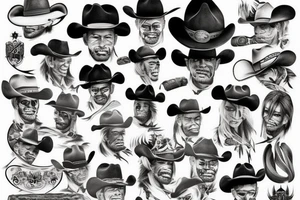 Cowboy western tattoo idea
