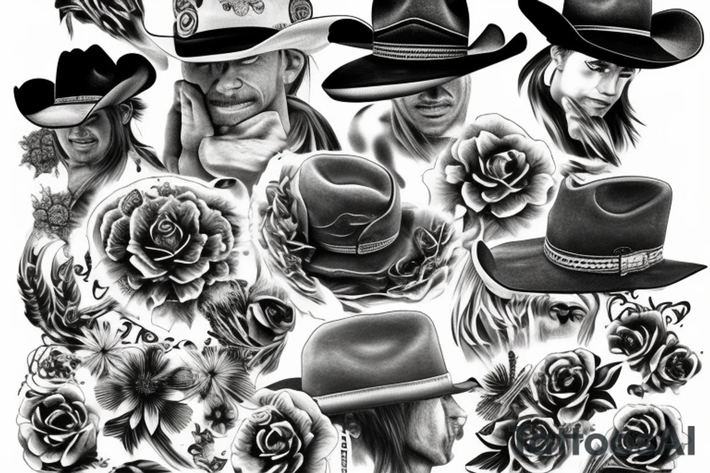 Cowboy western tattoo idea