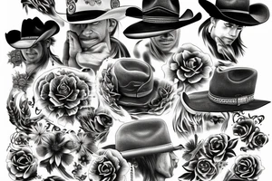 Cowboy western tattoo idea