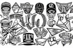 Baseball field
pitcher on the mound
Geometric tattoo idea