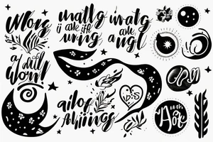 The idea of floating along in life and not worrying about all small things tattoo idea
