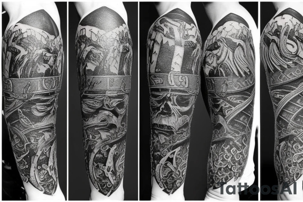 Viking sword tattoo idea