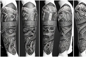 Viking sword tattoo idea