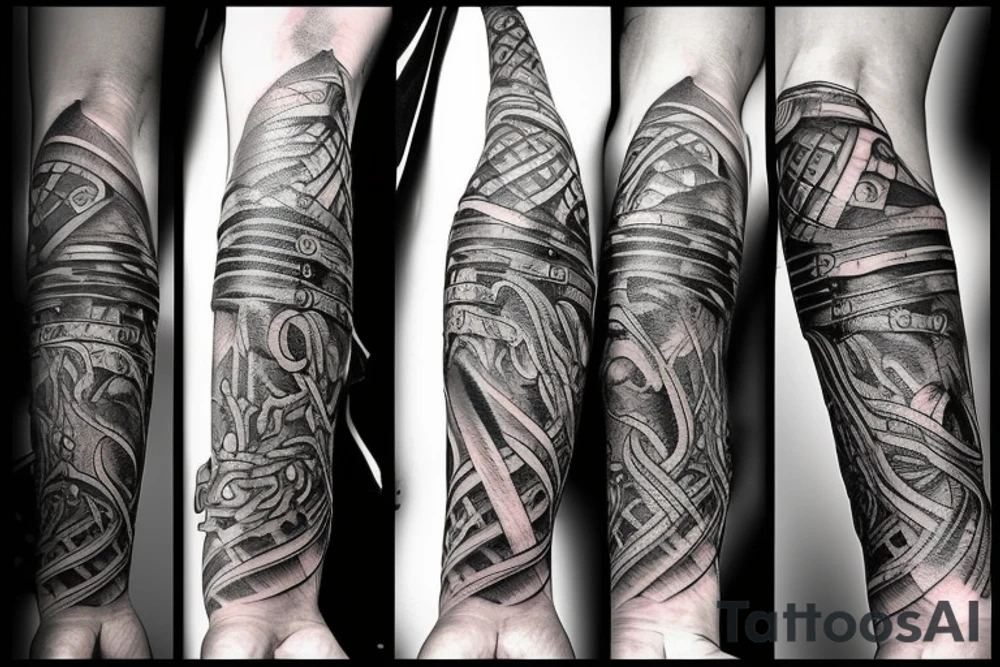 Viking sword tattoo idea