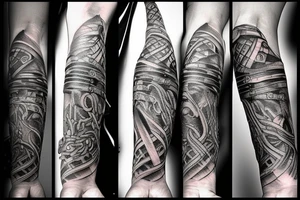 Viking sword tattoo idea