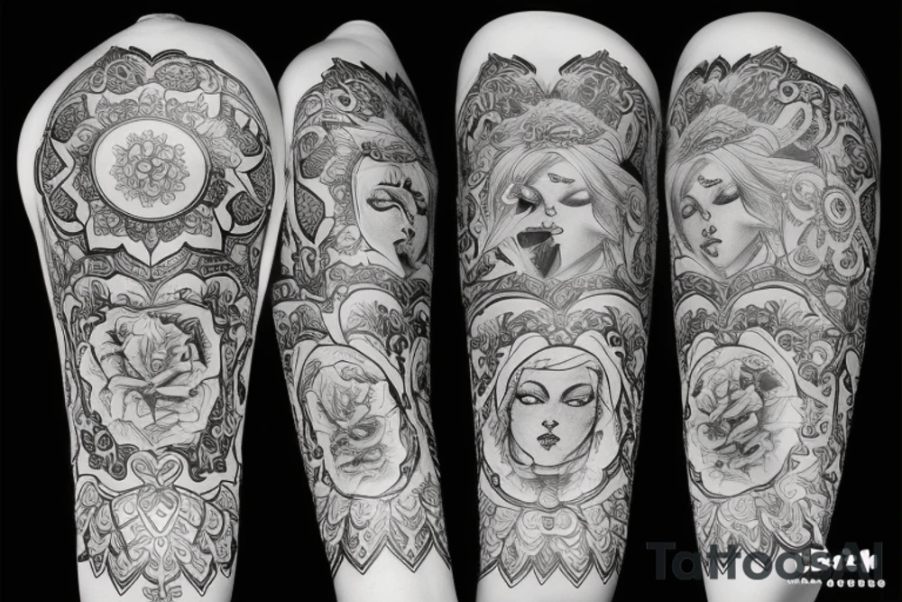 Год рождения по краям ветки tattoo idea