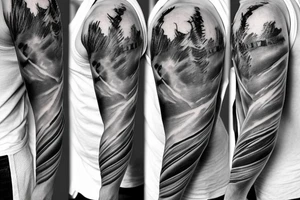 World War 2 sleeve tattoo idea