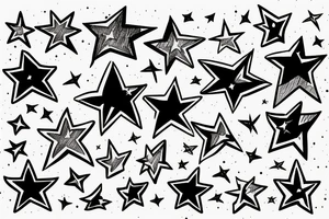 shooting star tattoo idea