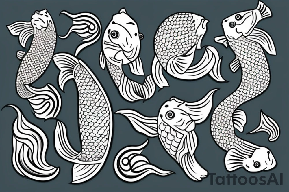 Koi fish tattoo idea