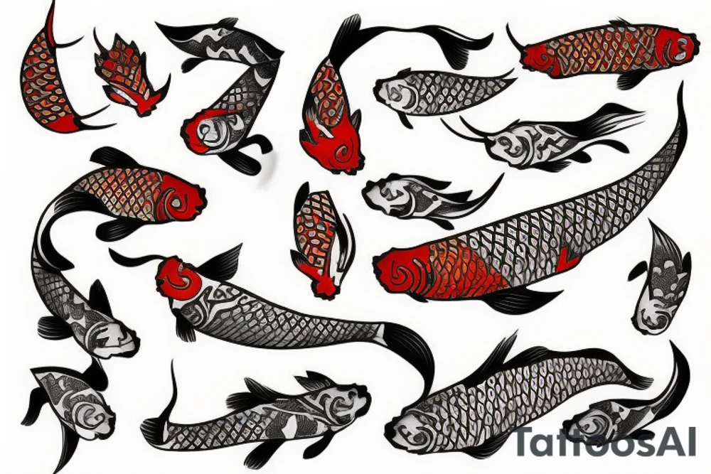 Koi fish tattoo idea