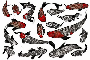 Koi fish tattoo idea