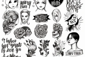 I’ll never be alright, but maybe I’ll get close tattoo idea