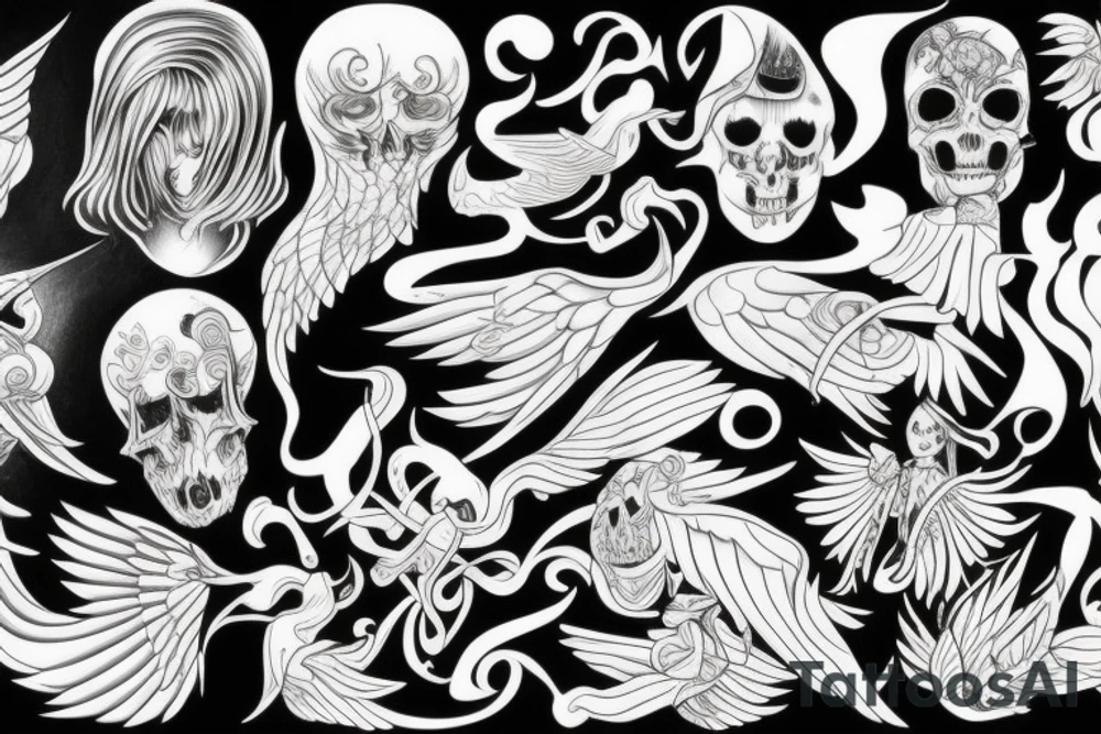 angel whispering tattoo idea