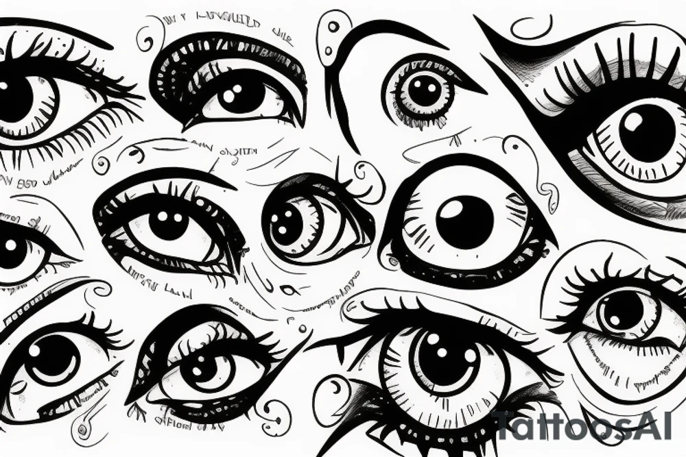 Eyeballs tattoo idea