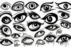 Eyeballs tattoo idea