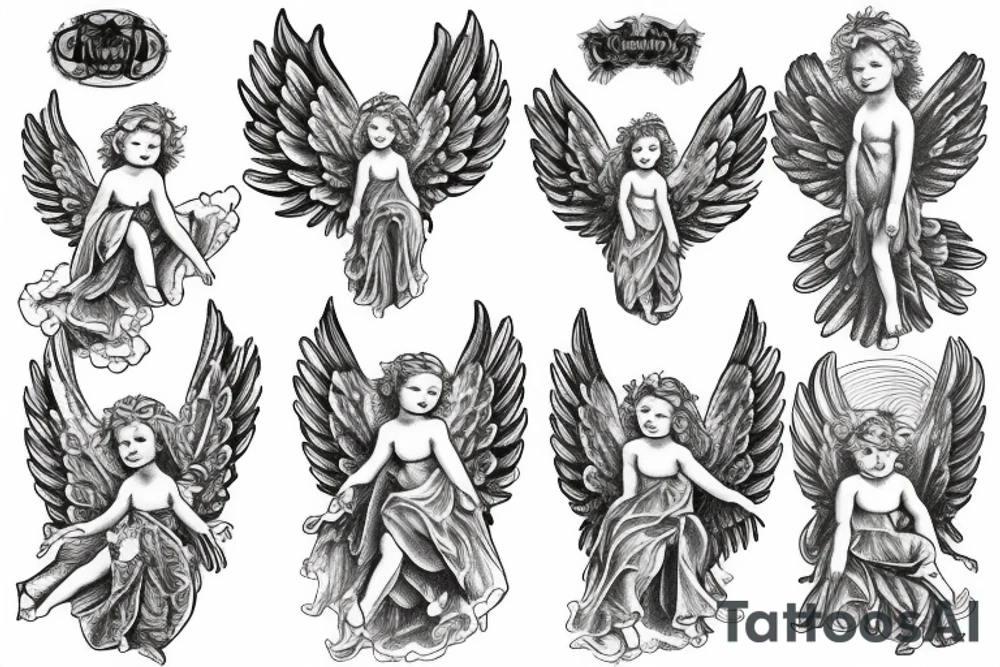 cherub angel tattoo idea