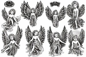 cherub angel tattoo idea