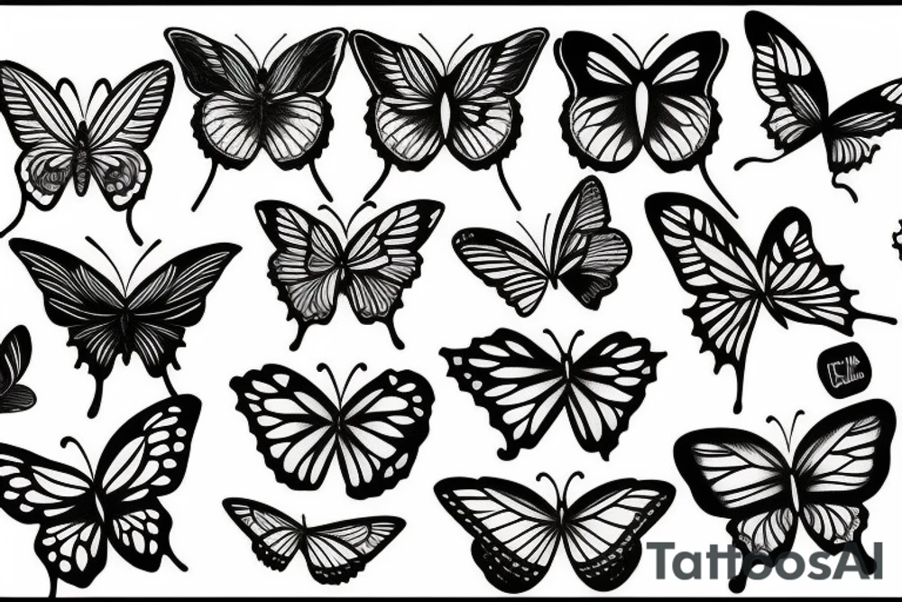 evil butterfly tattoo idea