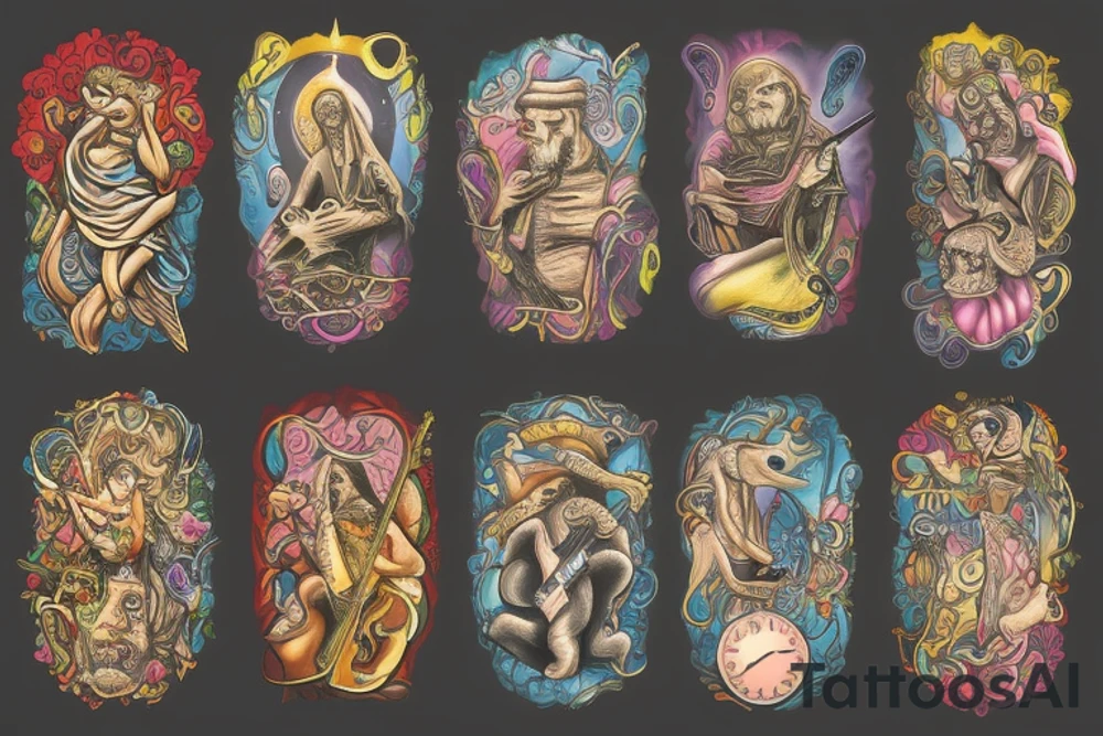 Religious Music tattoo idea