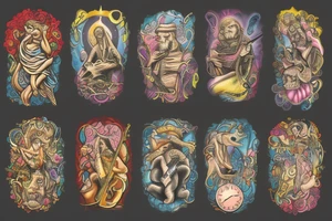 Religious Music tattoo idea