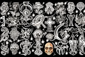 Religious Music tattoo idea