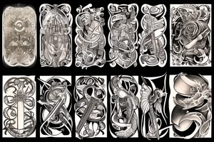 Religious Music tattoo idea