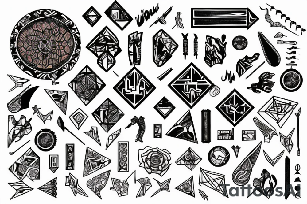 Visual representation of the word Grit tattoo idea
