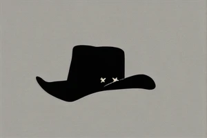 cat in a cowboy hat tattoo idea