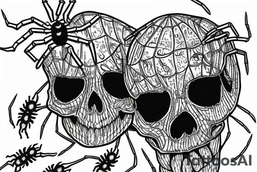 Spider skull 2001 tattoo idea
