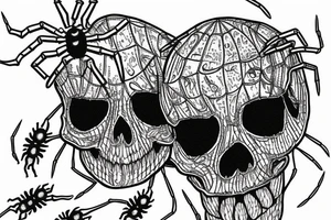 Spider skull 2001 tattoo idea