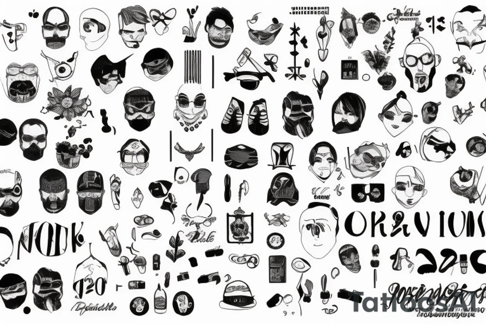 A code that define a group of very close friends grown up in north Milan: F205 tattoo idea