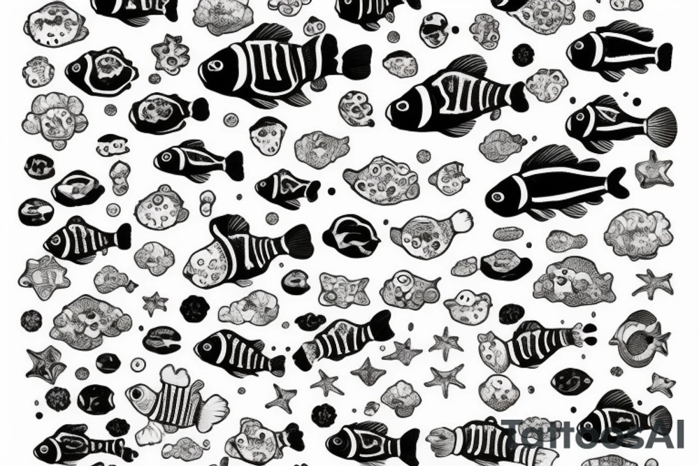 clownfish from above tattoo idea