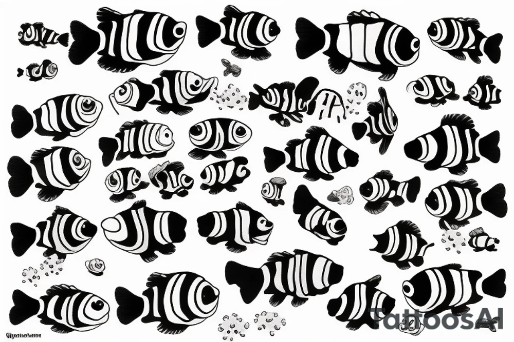 clownfish from above tattoo idea