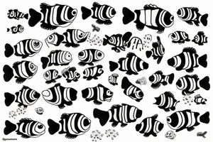 clownfish from above tattoo idea