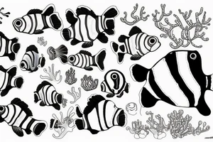 clownfish from above tattoo idea