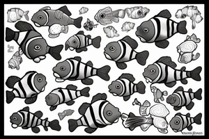 clownfish from above tattoo idea