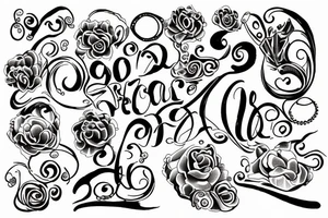 2010 text with pearls tattoo idea