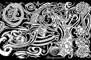 2010 text with pearls tattoo idea