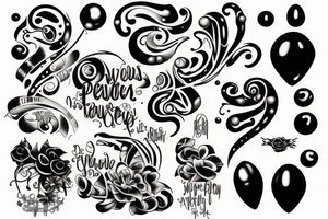 2010 text with pearls tattoo idea