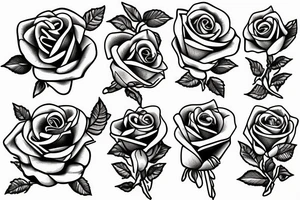 greek with roses tattoo idea