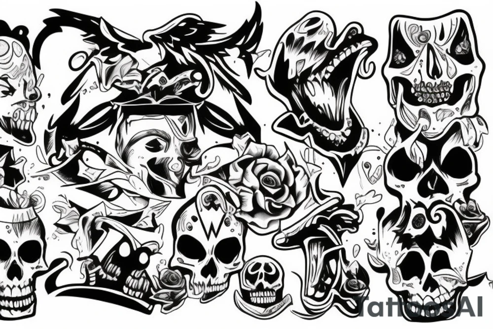 laughin coffin tattoo idea