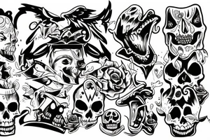 laughin coffin tattoo idea