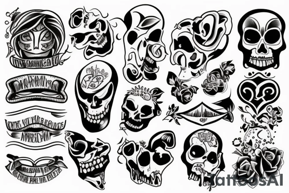laughin coffin tattoo idea