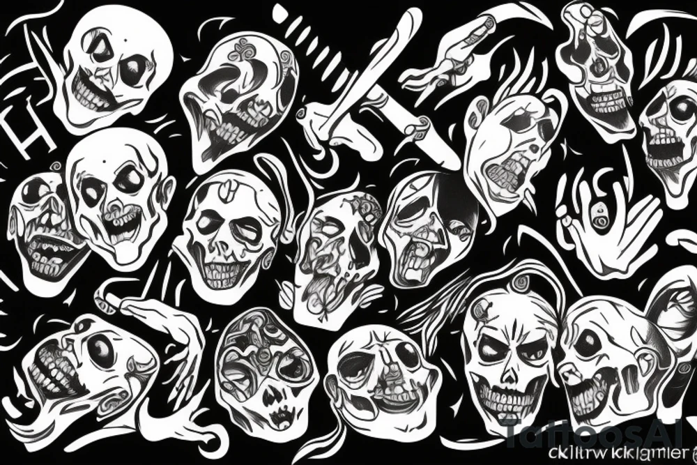 laughing coffin  player killer tattoo idea