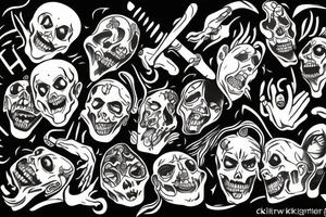 laughing coffin  player killer tattoo idea