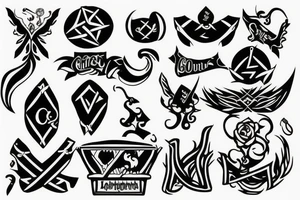 Laughing Coffin guild symbol tattoo idea