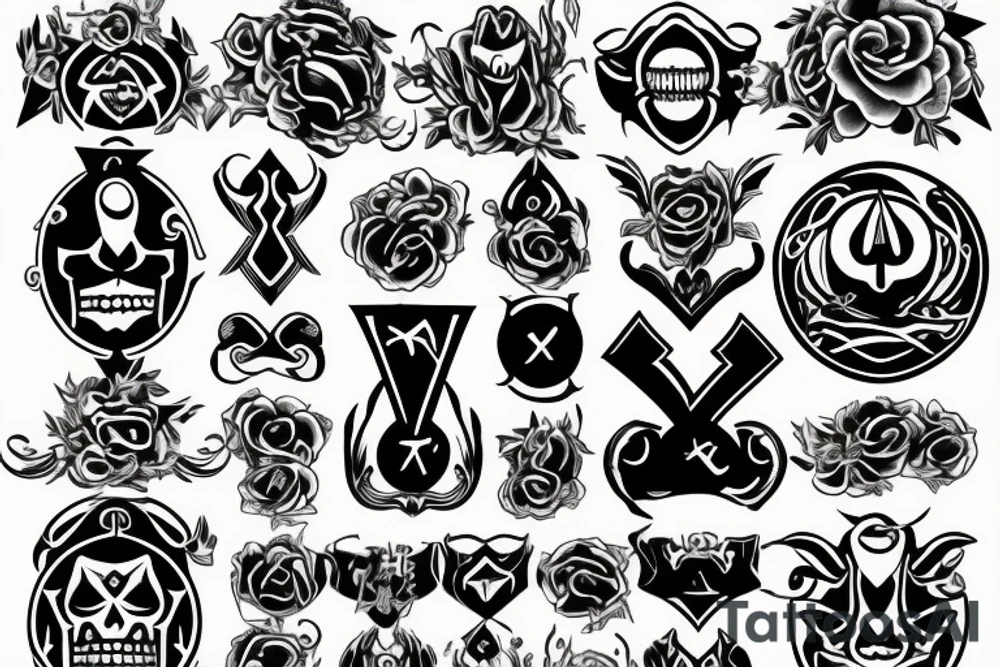 Laughing Coffin guild symbol tattoo idea