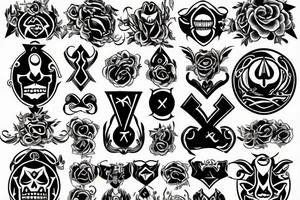 Laughing Coffin guild symbol tattoo idea